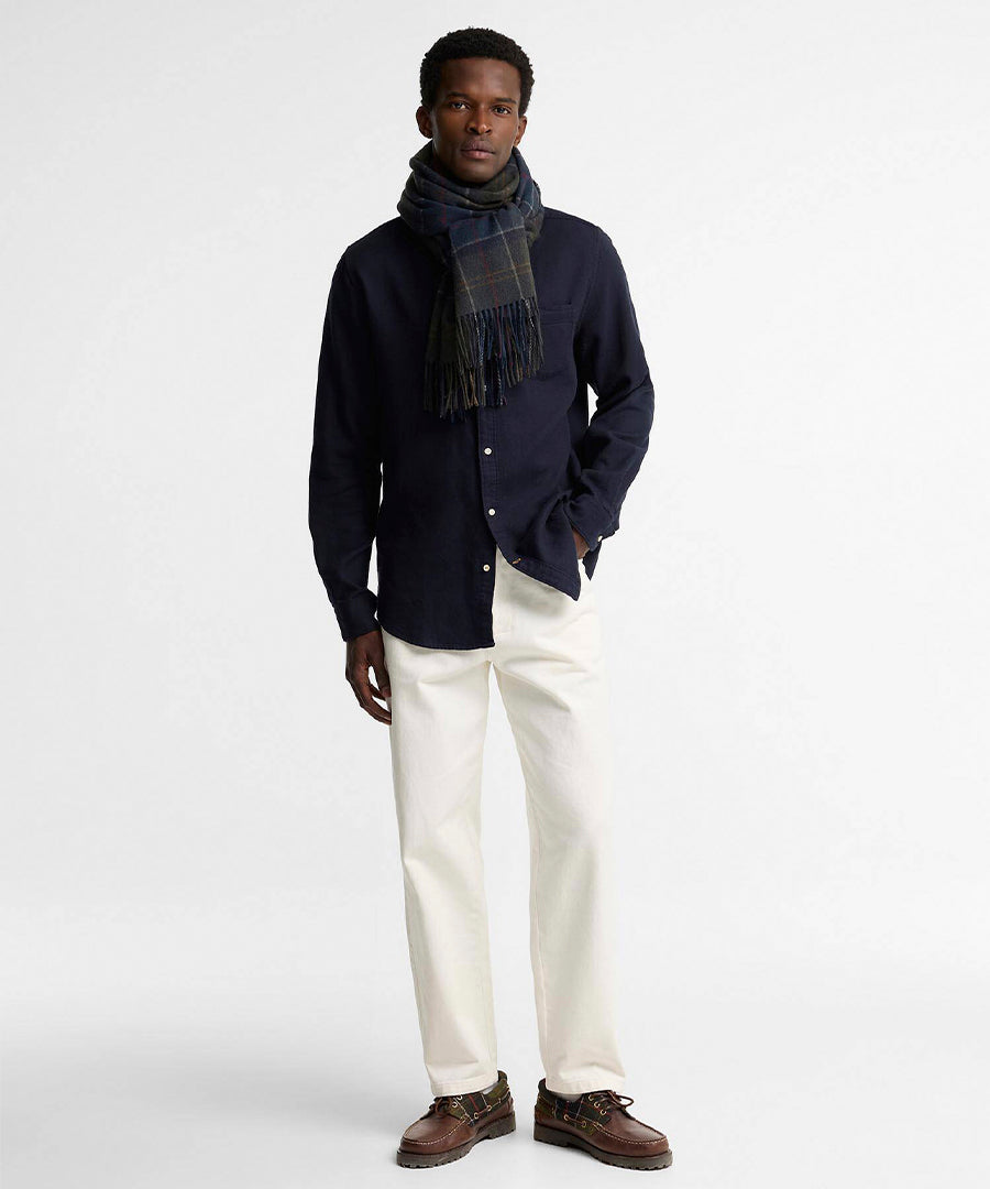 Barbour Braden Tartan Scarf Shadow Classic Tartan
