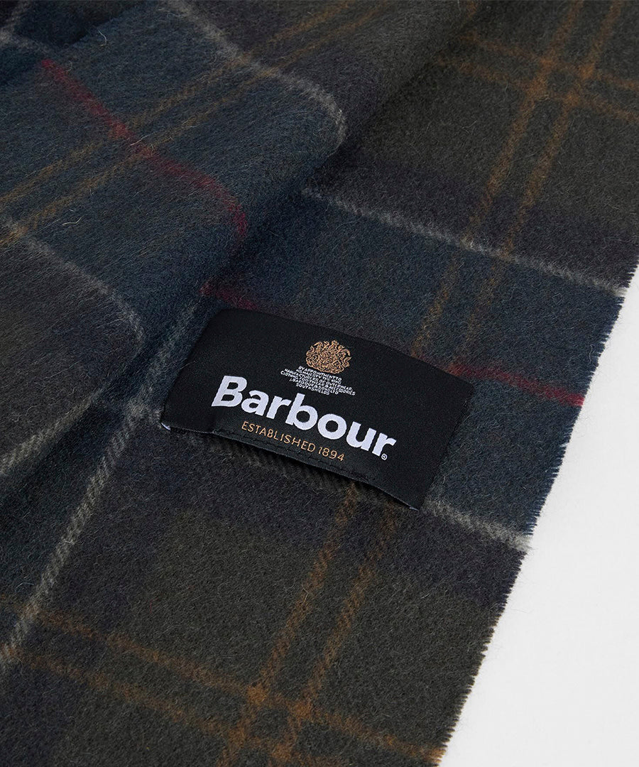 Barbour Braden Tartan Scarf Shadow Classic Tartan