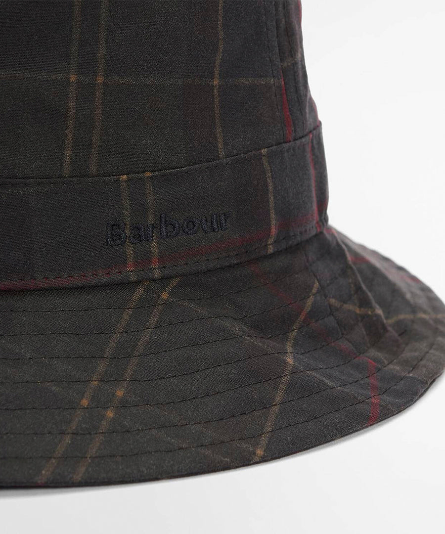 Barbour Haydon Tartan Bucket Hat Dark Classic Tartan