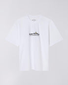 Love In The Books Oversized T-Shirt - White | Edwin med grafik på begge sidder.