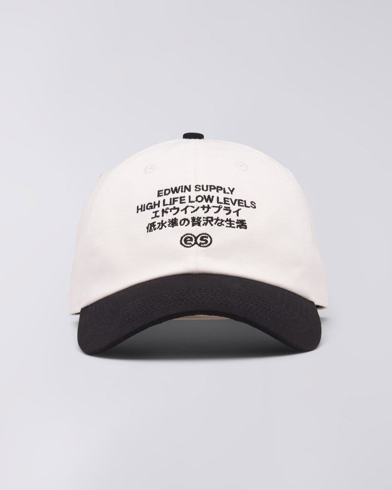 Sapurai 6 Panel Cap - White/Black