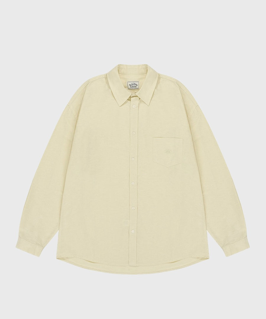 RELAXED OXFORD SHIRT - CREAM