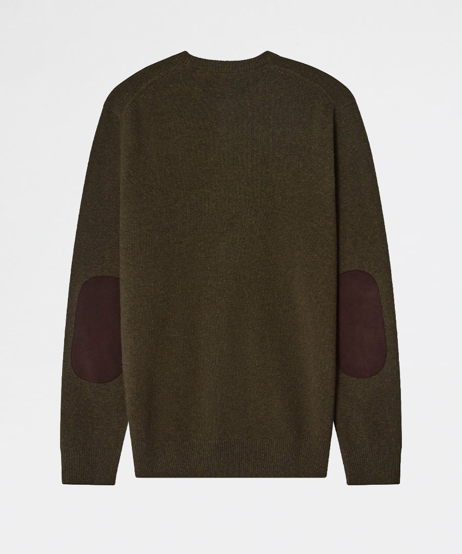 Barbour Essential Patch Crew Seaweed