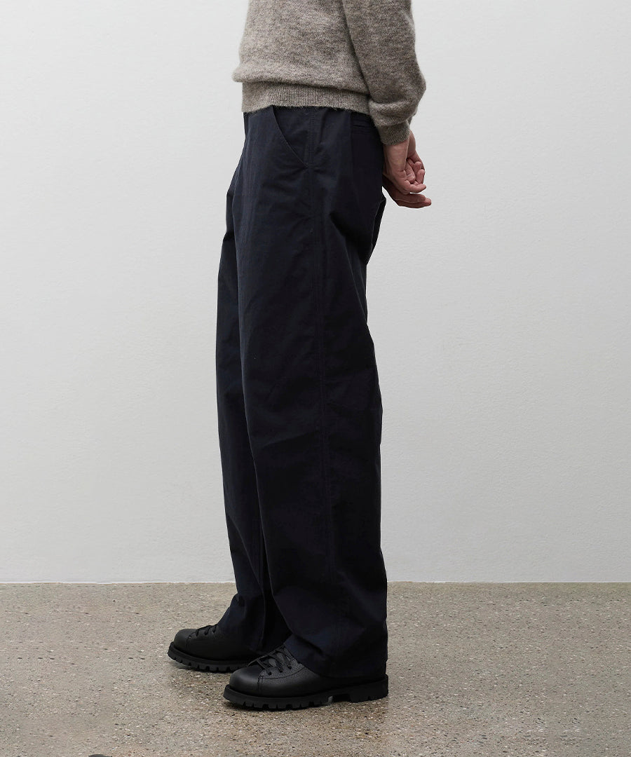 Kvitfjell Relaxed Cotton Buff Cloth Pant Dark Navy