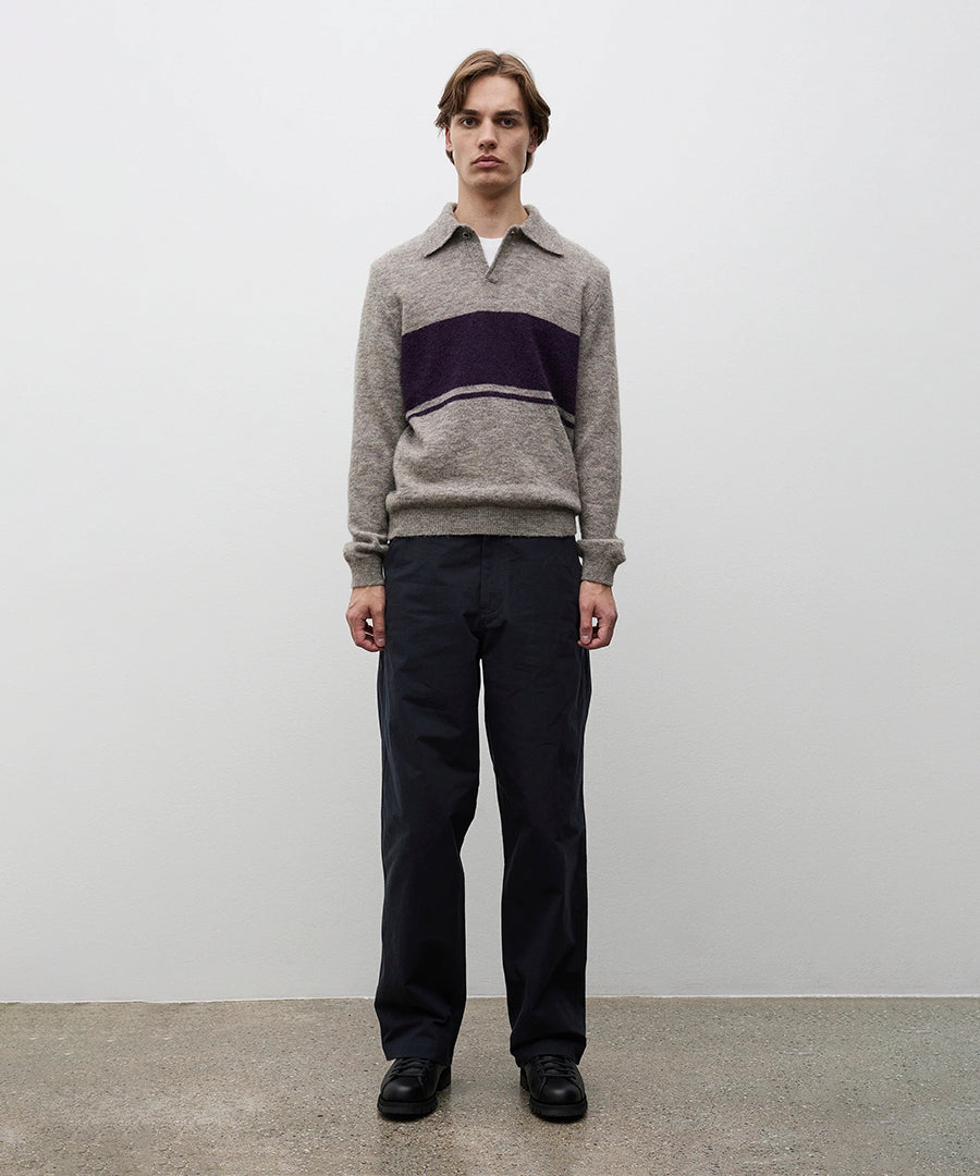 Kvitfjell Relaxed Cotton Buff Cloth Pant Dark Navy