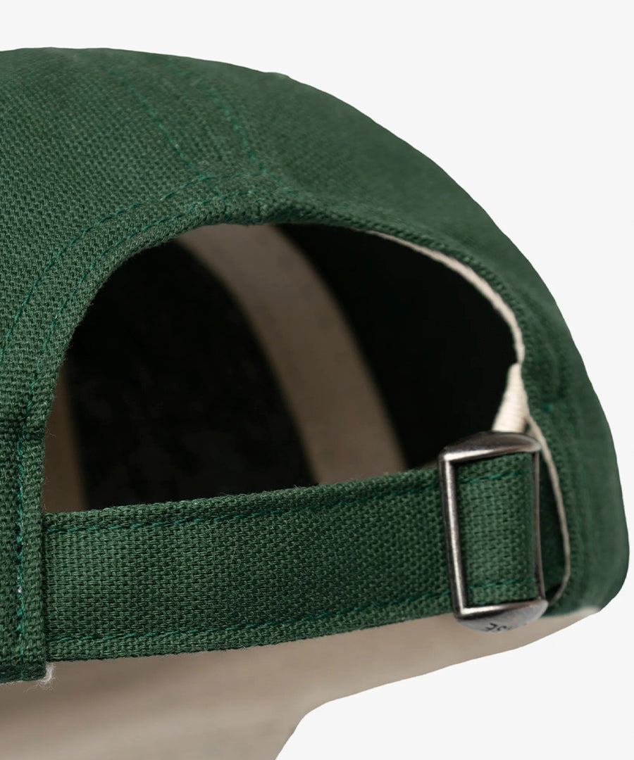 Light Canvas Felt N 8 Panel Cap Hunter Green