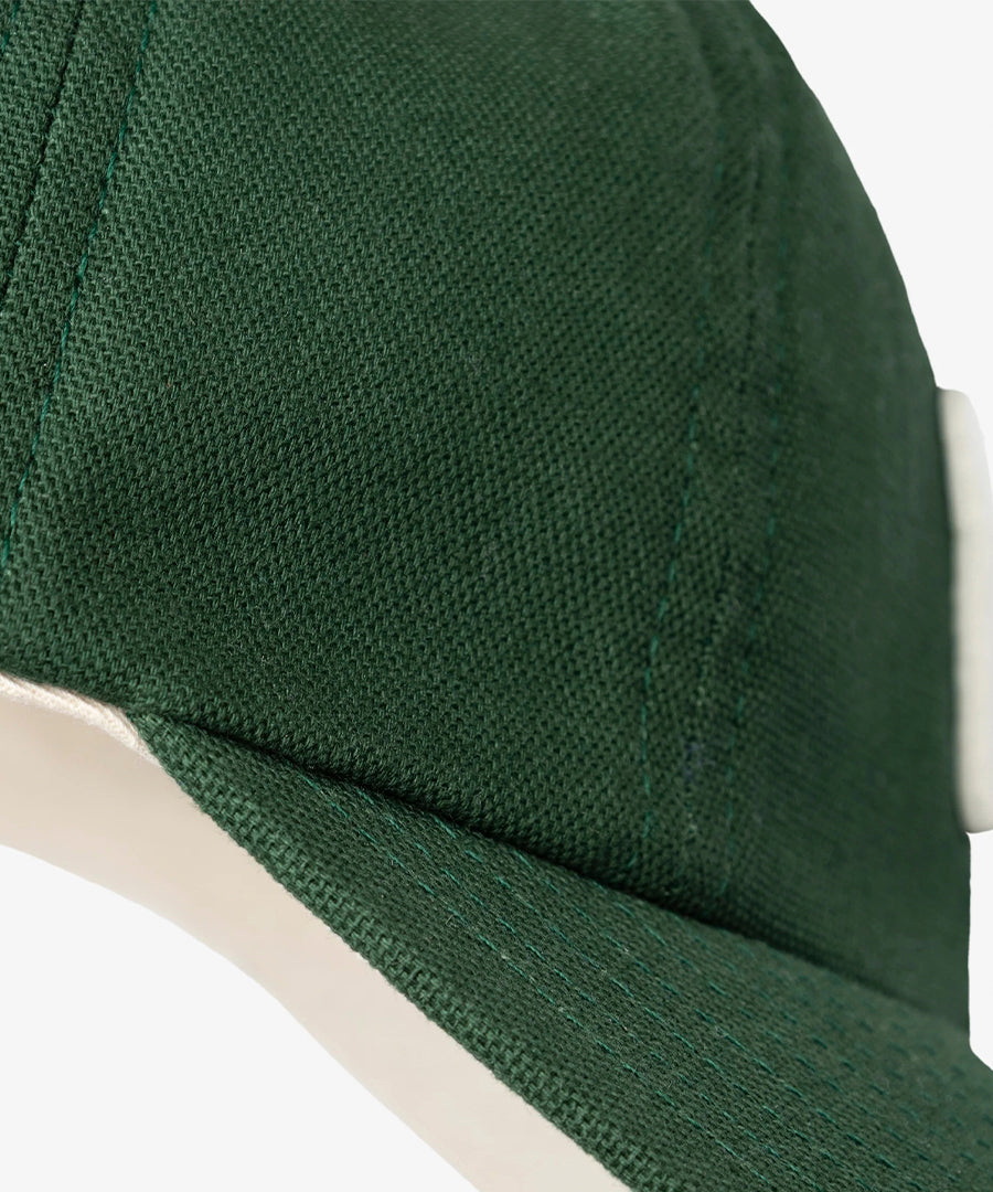 Light Canvas Felt N 8 Panel Cap Hunter Green