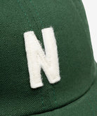 Light Canvas Felt N 8 Panel Cap Hunter Green