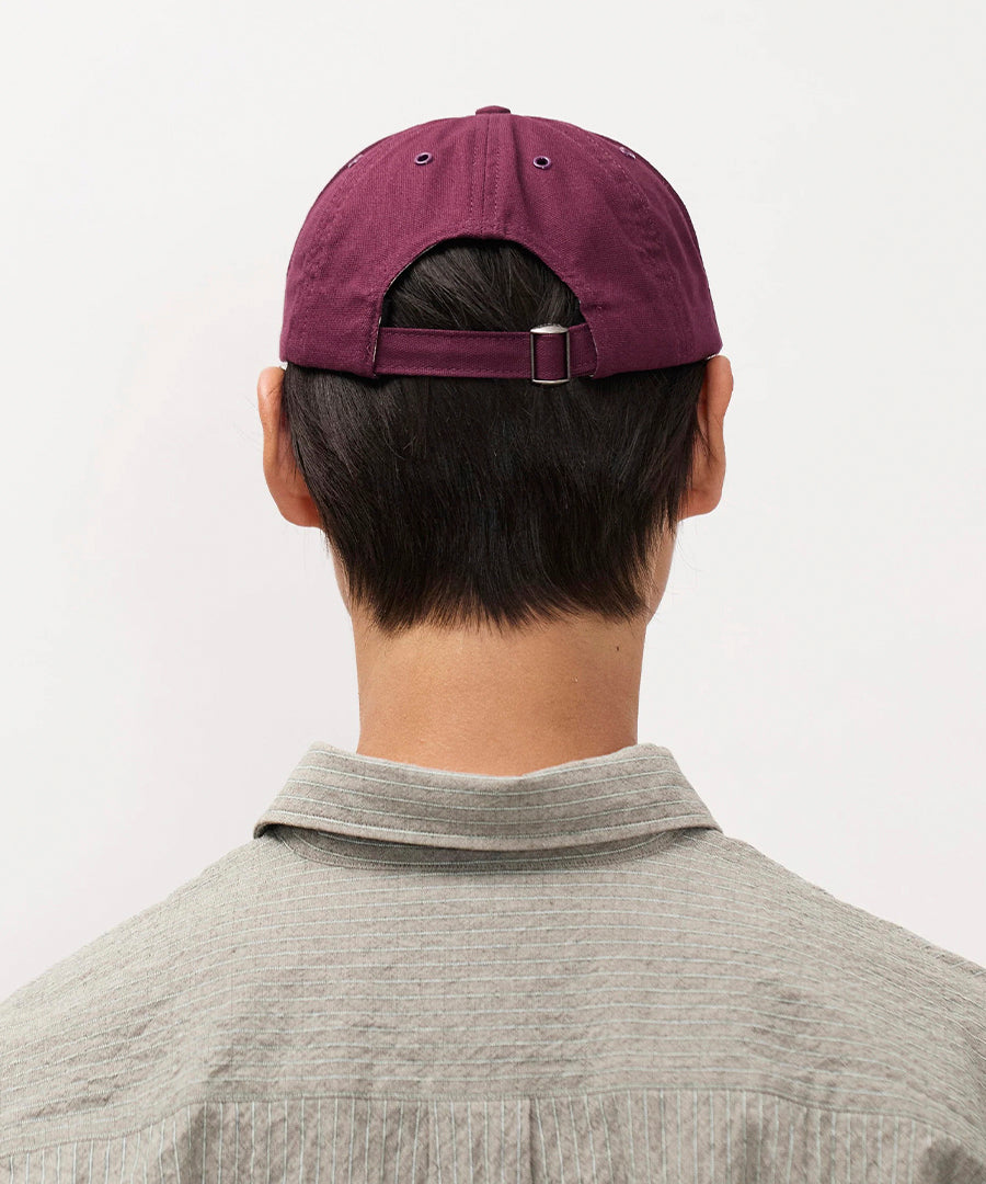 Light Canvas Felt N 8 Panel Cap Mahogany