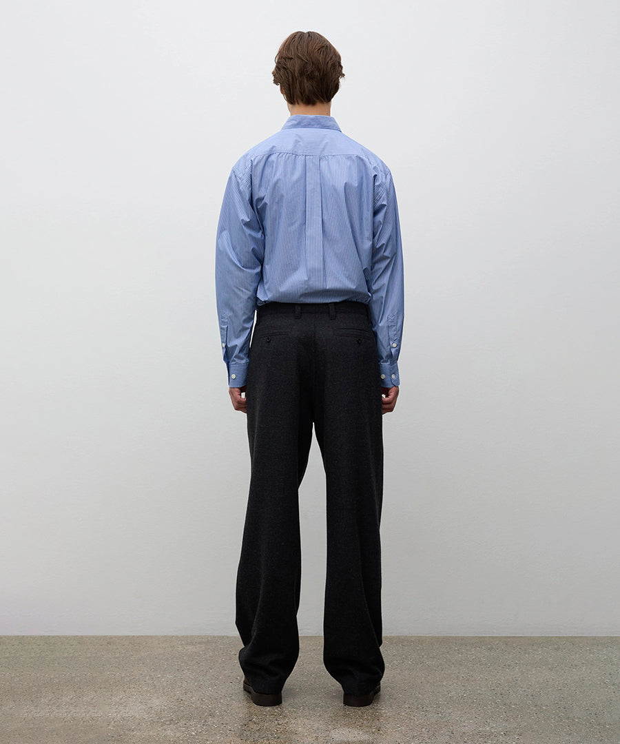 Vivestad Wool Wide Chino Charcoal Grey