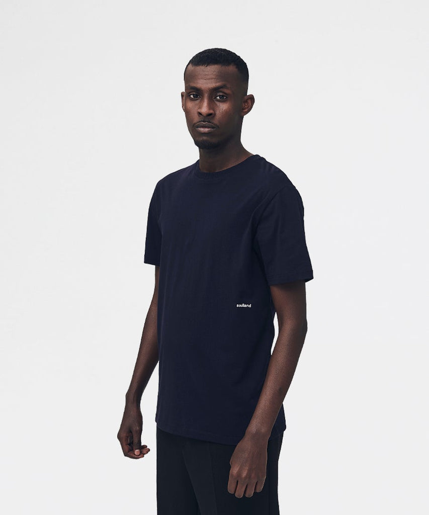 Soulland Coffey T-Shirt - Navy t-shirts