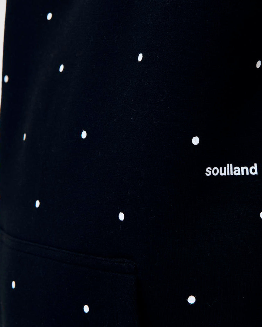 Wallance Hoodie Black Dots-Soulland