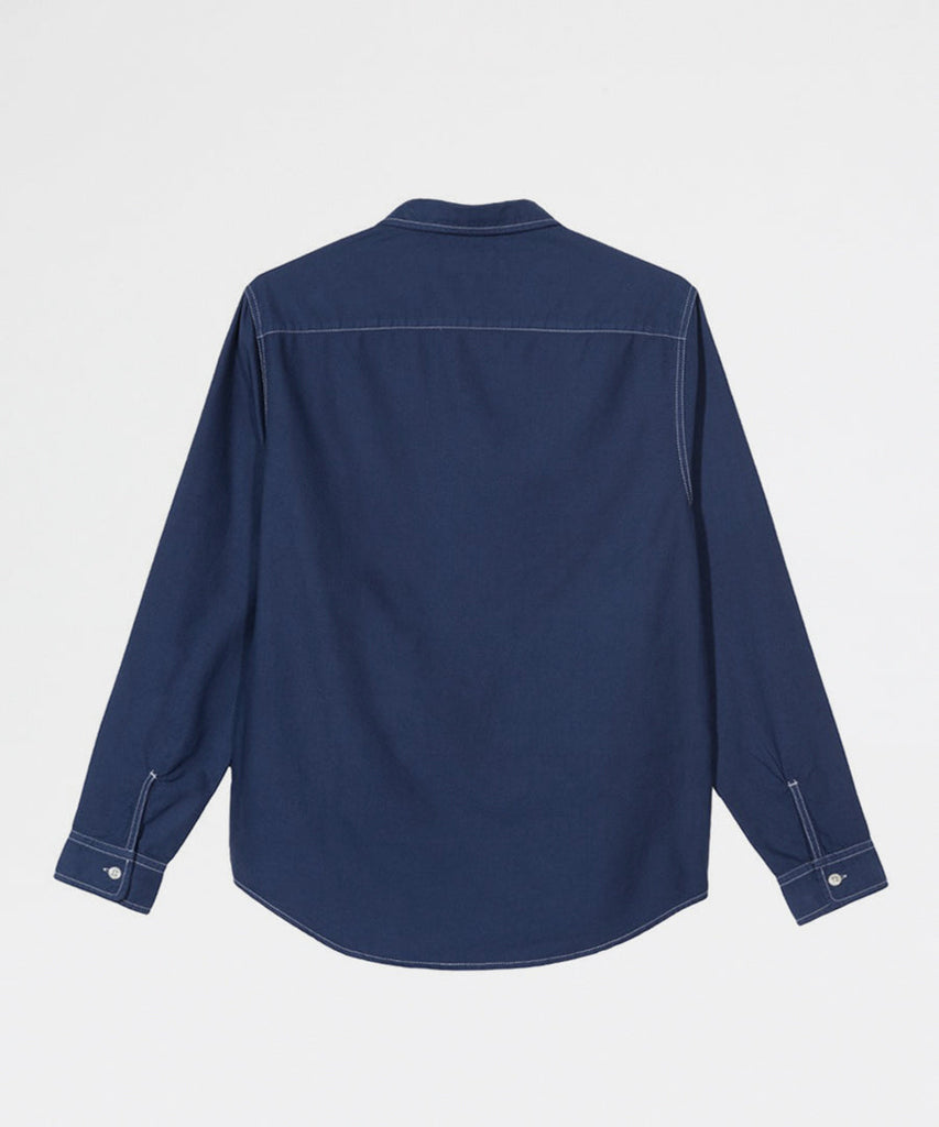 Stussy Oxford Work LS Shirt Navy shirts