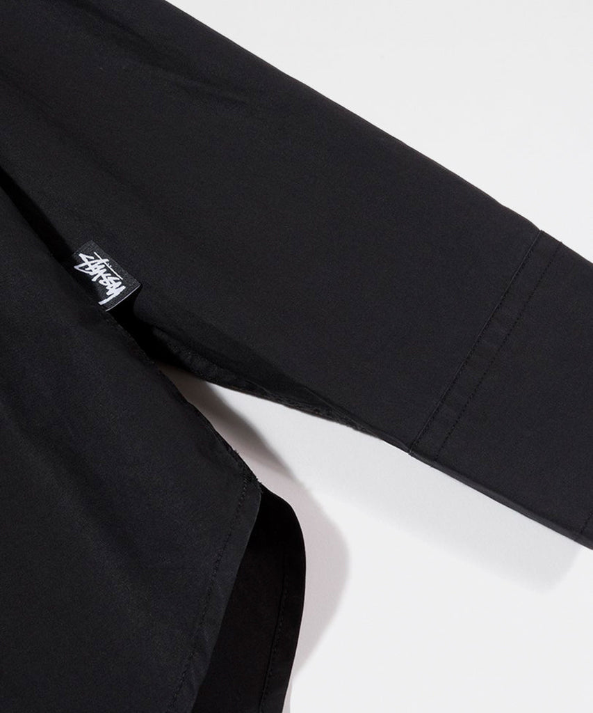 Stussy Hidden Button Shirt Black shirts