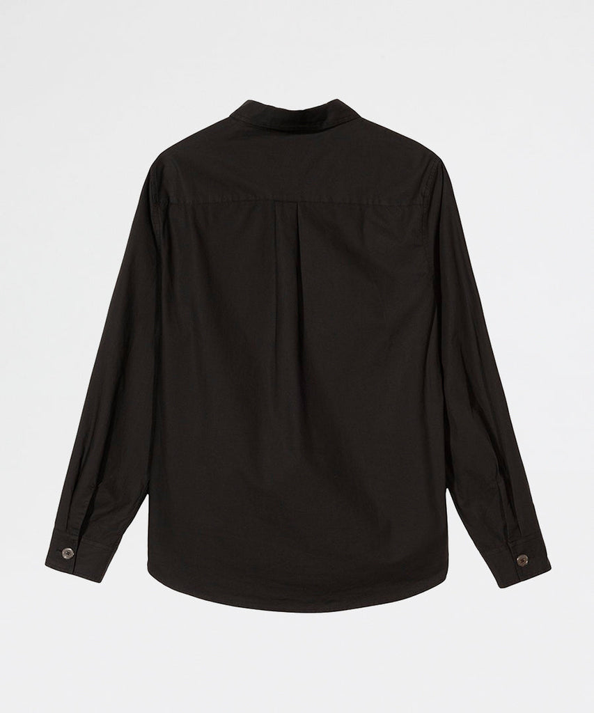 Stussy Hidden Button Shirt Black shirts
