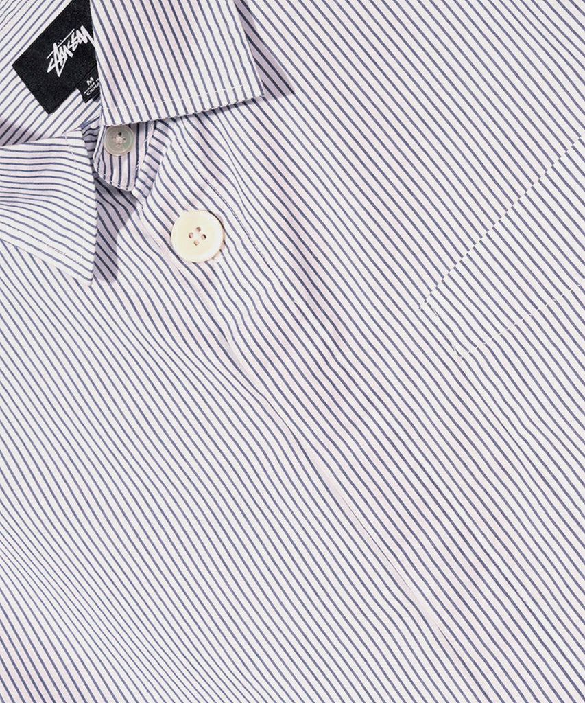 Stussy Classic Hidden Button Stripe shirts
