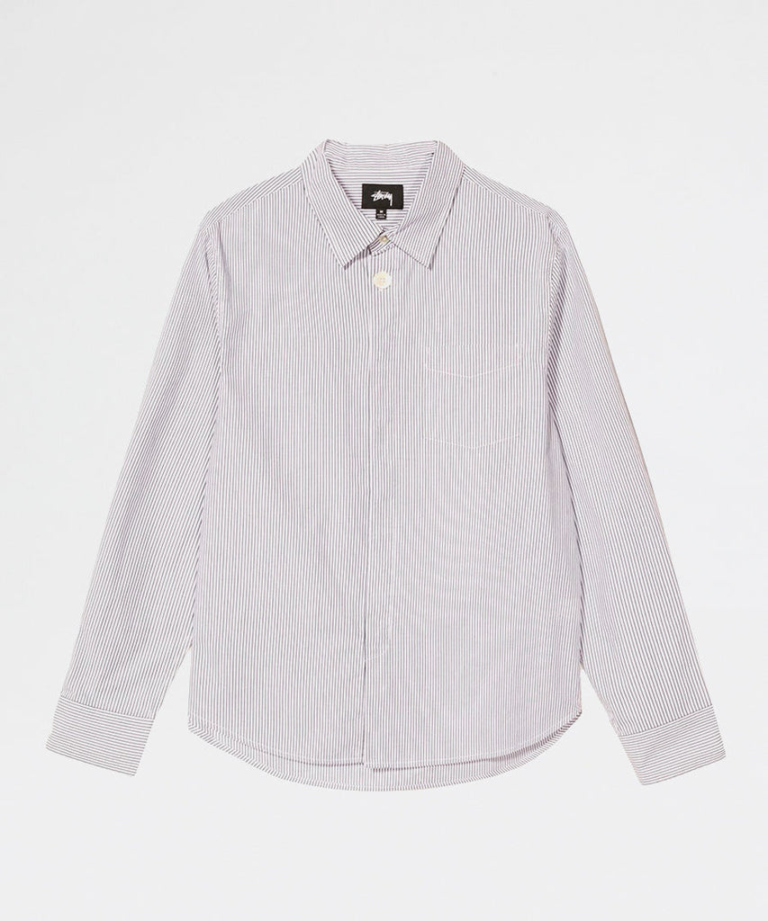 Stussy Classic Hidden Button Stripe shirts