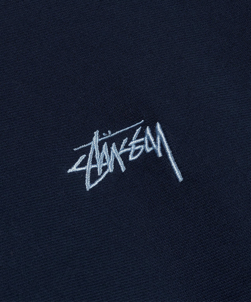 Stussy Stock Logo S/S Crew - Navy t-shirts
