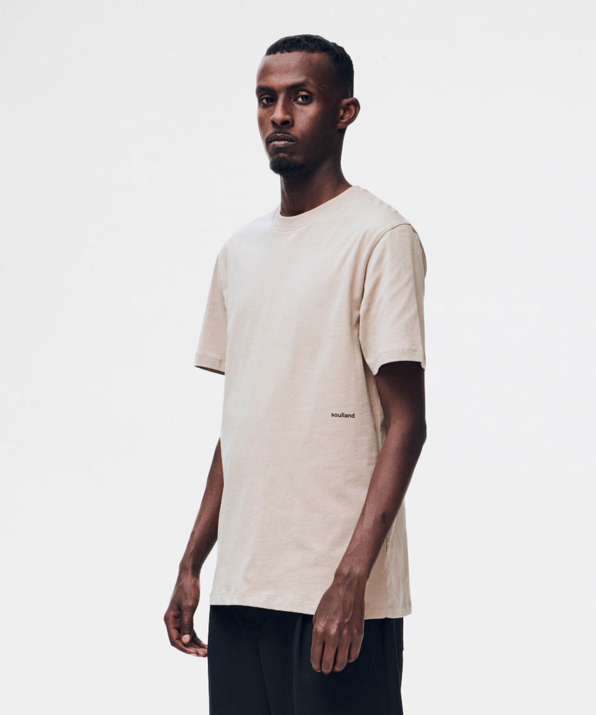 Coffey T-shirt - Beige-Soulland-t-shirts