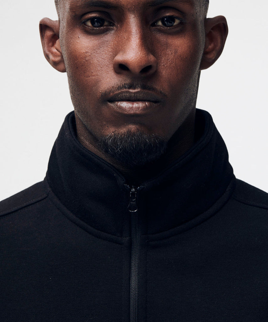 Ken half zip sweatshirt - Black-Soulland-sweatshirts