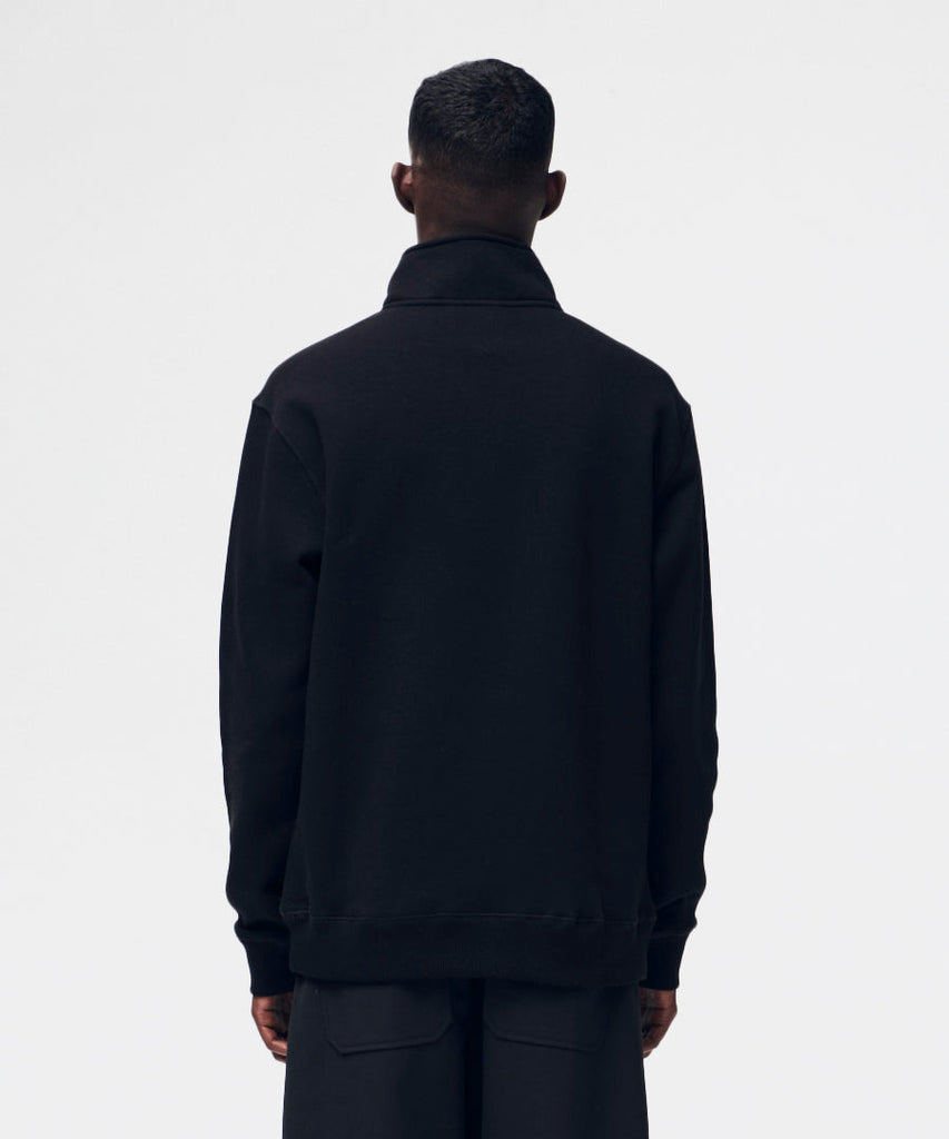 Ken half zip sweatshirt - Black-Soulland-sweatshirts