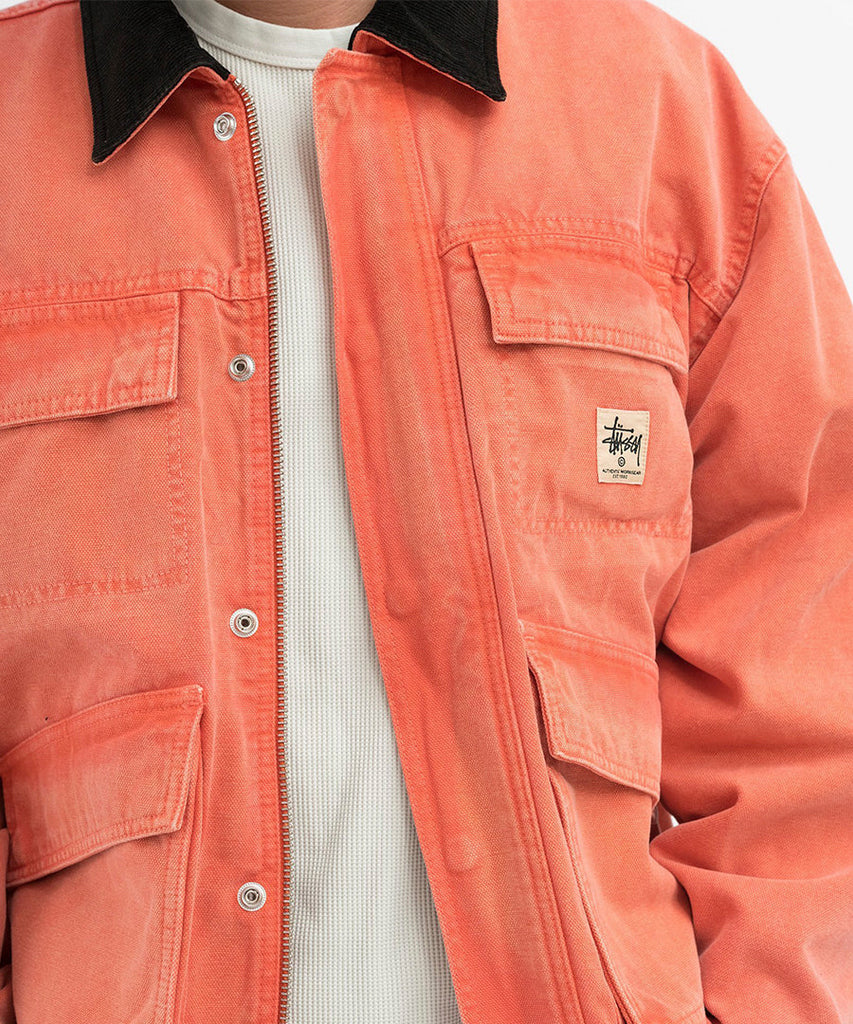 Washed Canvas Shop Jacket-Stussy-jackets