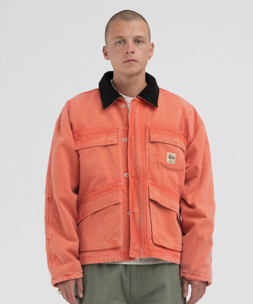 Washed Canvas Shop Jacket-Stussy-jackets