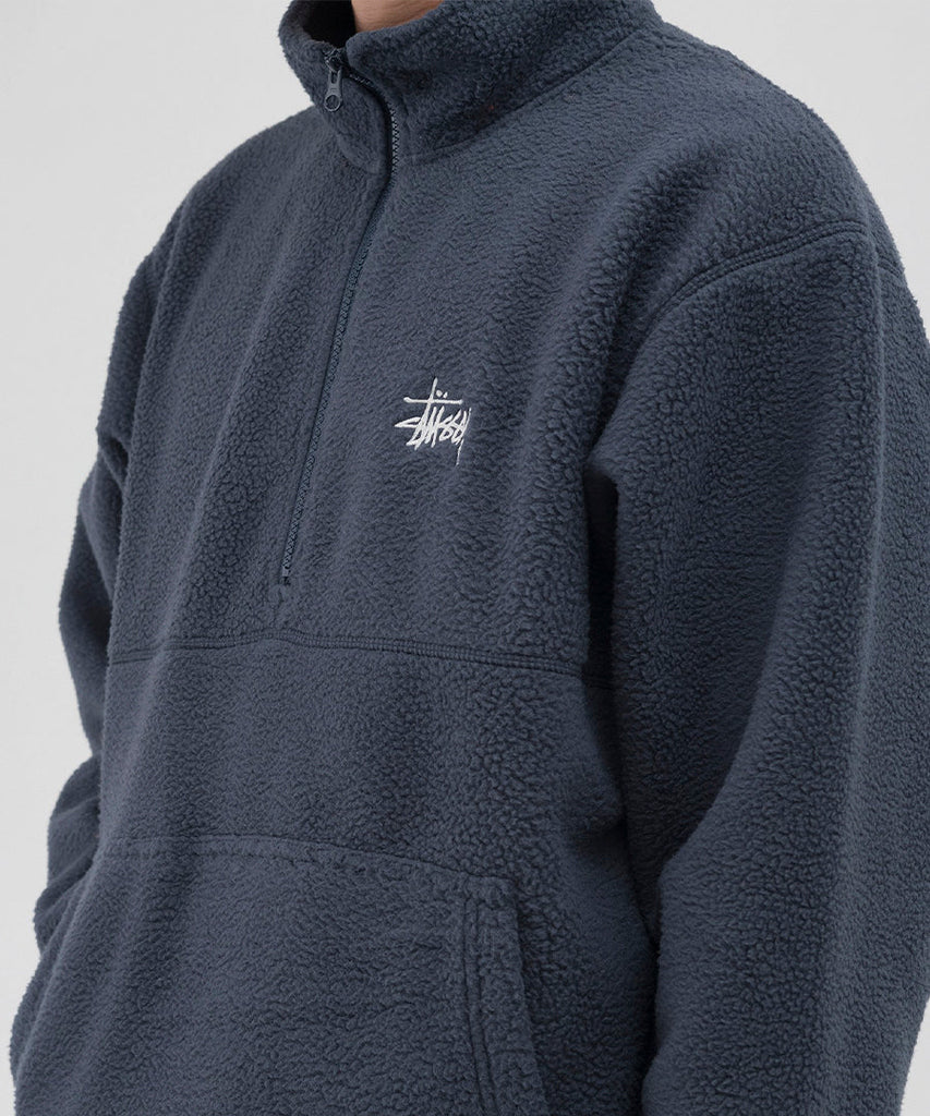Half Zip Mock Neck-Stussy-sweatshirts