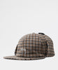 Wool Plaid Flap Cap Brown-Stussy-caps & bucket hats