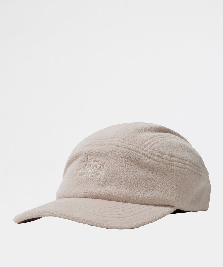 Polar Fleece Panel Runner Cap Oatmeal-Stussy-caps & bucket hats