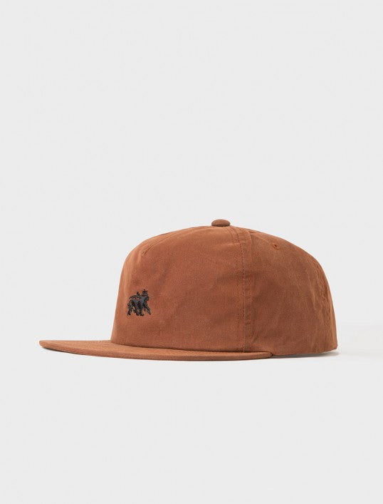 Stussy Wax Cotton Strapnack Cap - Rust UDSOLGT