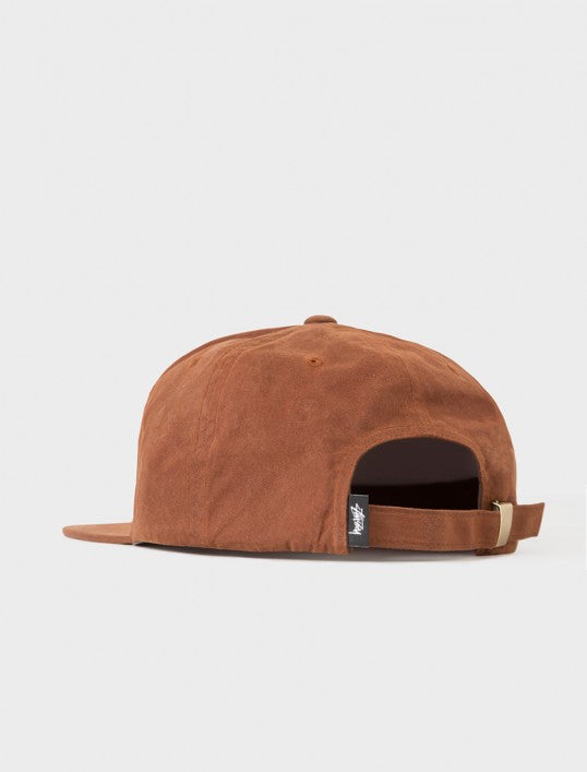 Stussy Wax Cotton Strapnack Cap - Rust UDSOLGT