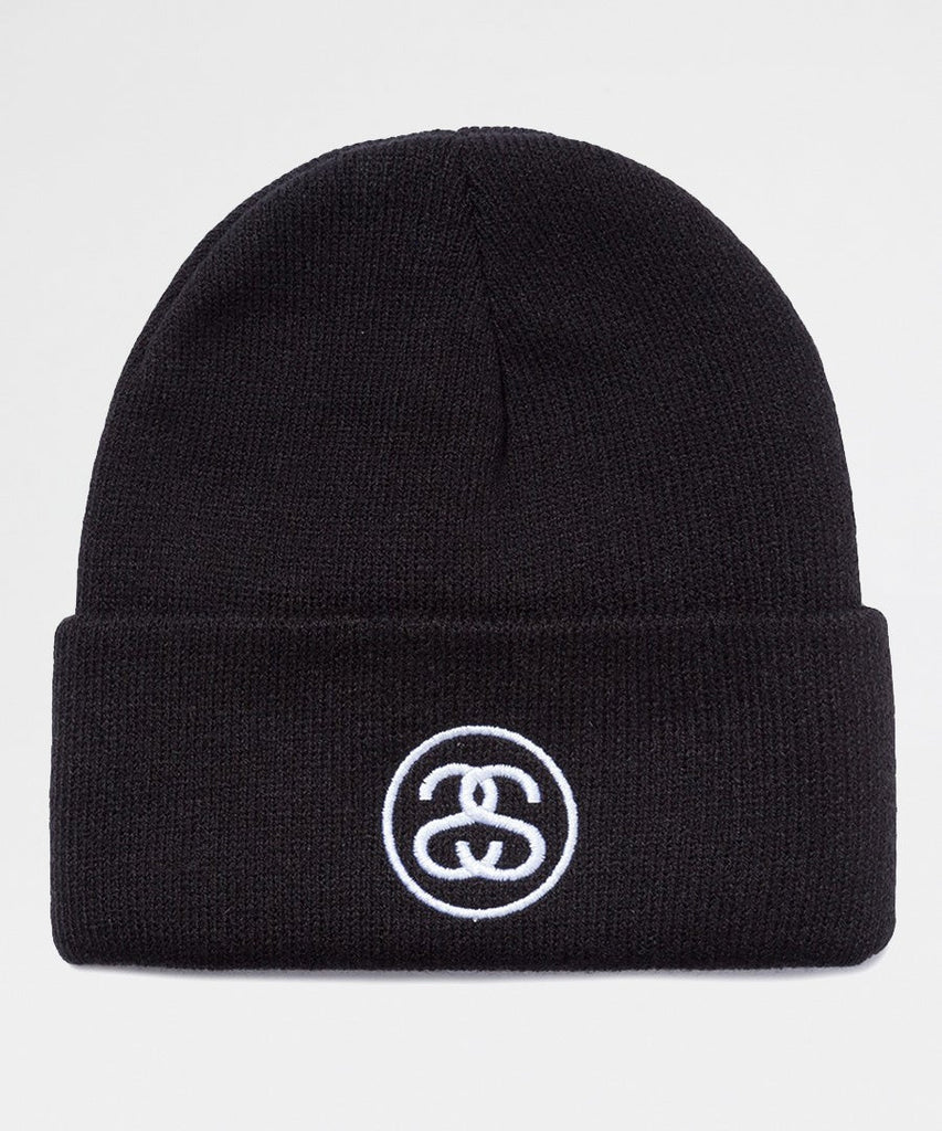 Stussy SS-Link Cuff Beanie Black Caps & Bucket hats