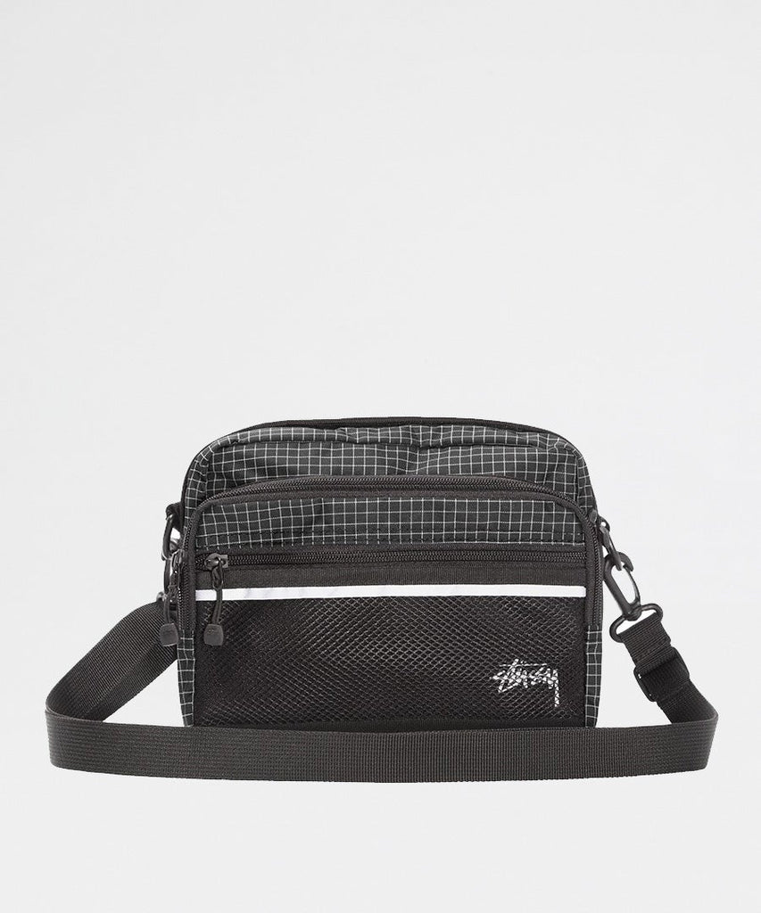 Stussy Ripstop Nylon Shoulder Bag Black UDSOLGT