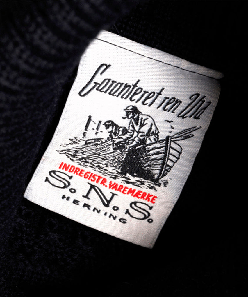 Fisherman Sweater Navy Blue-S.N.S Herning-knitwear