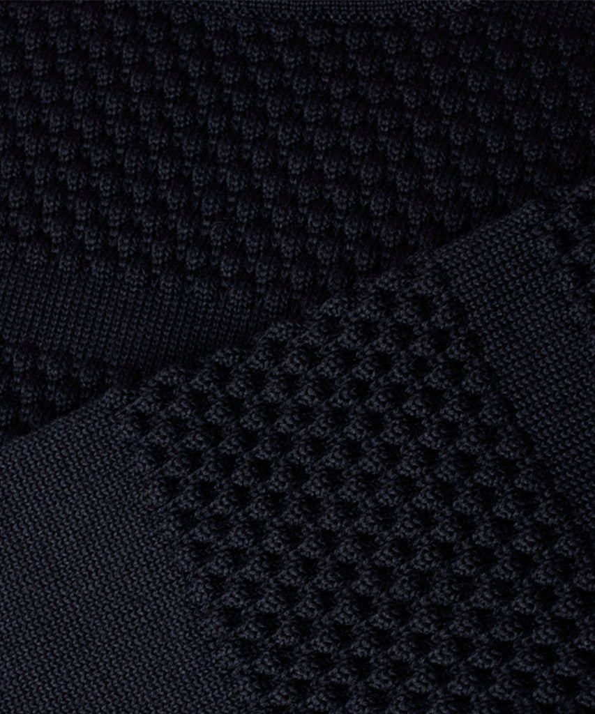 Fisherman Sweater Navy Blue-S.N.S Herning-knitwear