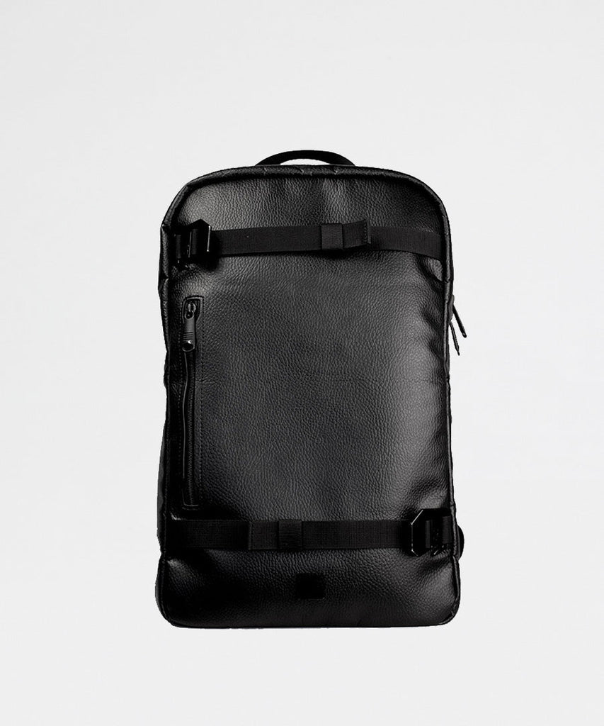 Douchebags The Scholar Black Leather Tasker Backpack