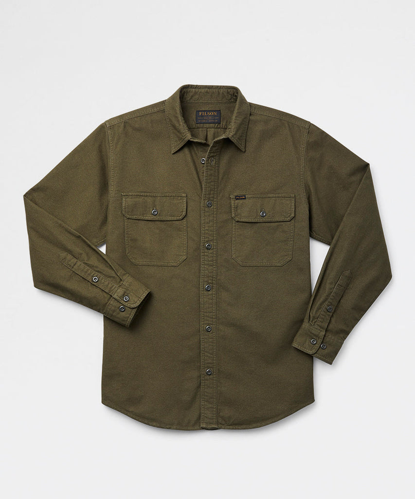 Field Flannel Shirt OtterGreen-Filson-shirts