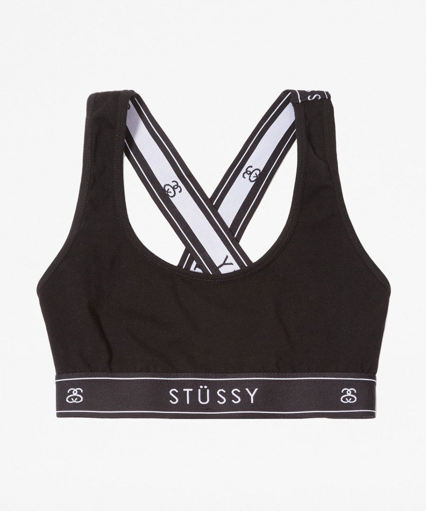 Stussy Cross Back Crop Black UDSOLGT