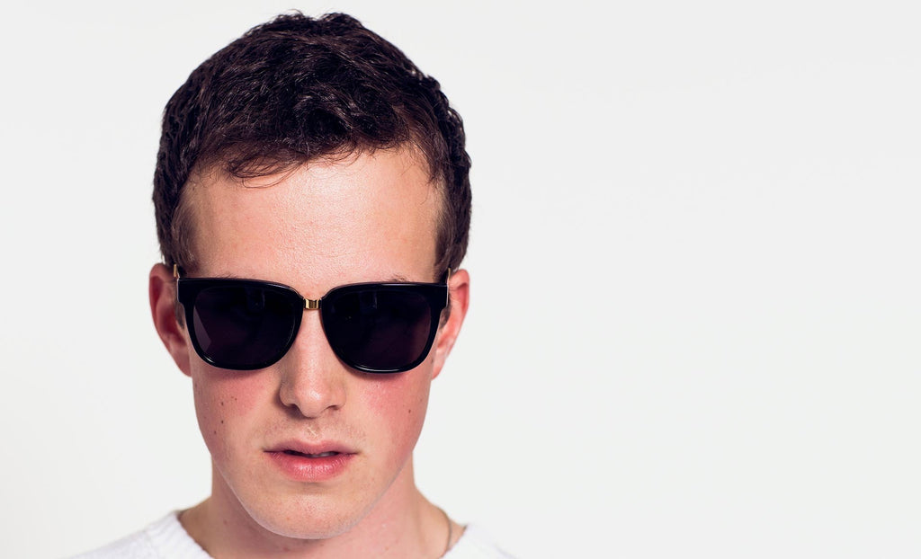RETROSUPERFUTURE People Francis - Black Gold sunglasses