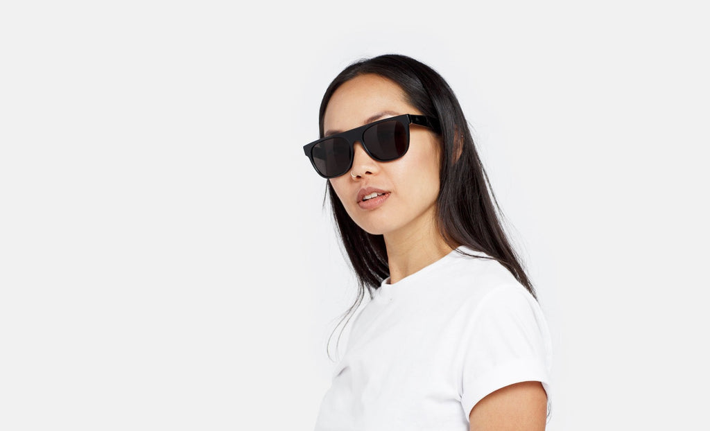 RETROSUPERFUTURE Flat Top Black - 57 sunglasses