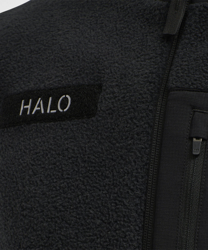 Halo Fleece Vest Black