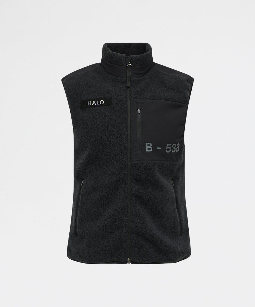 Halo Fleece Vest Black