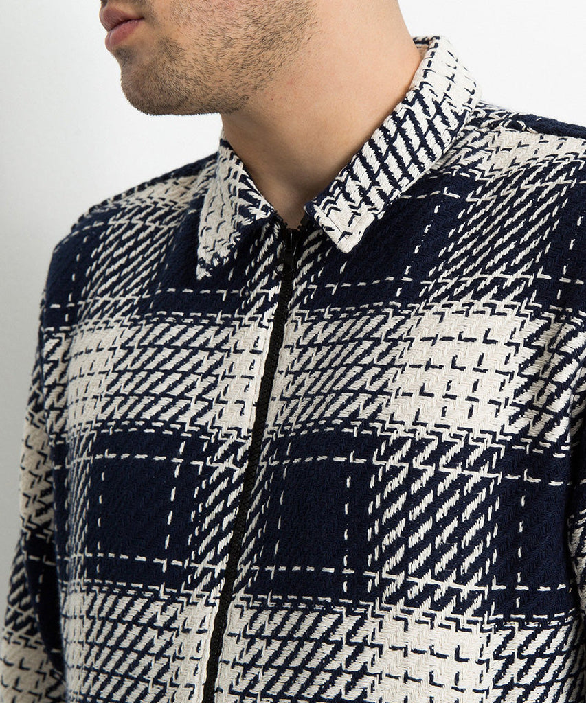 Soulland Mapp Shirt Navy White UDSOLGT