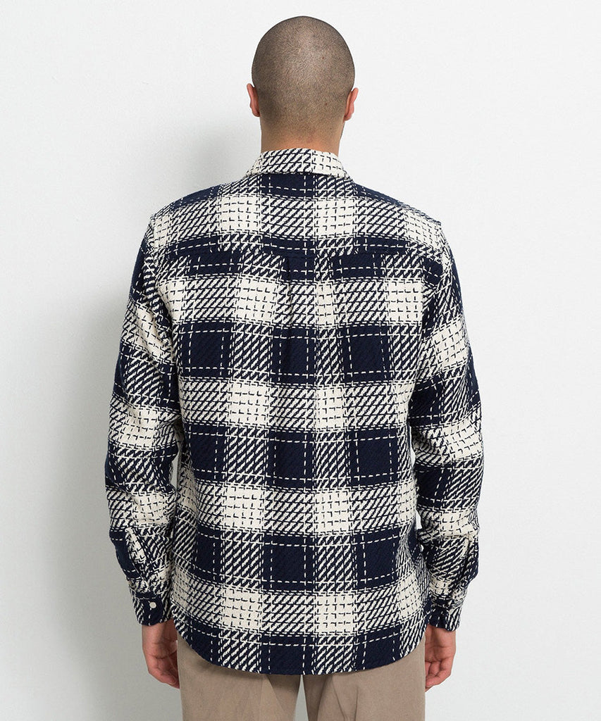 Soulland Mapp Shirt Navy White UDSOLGT