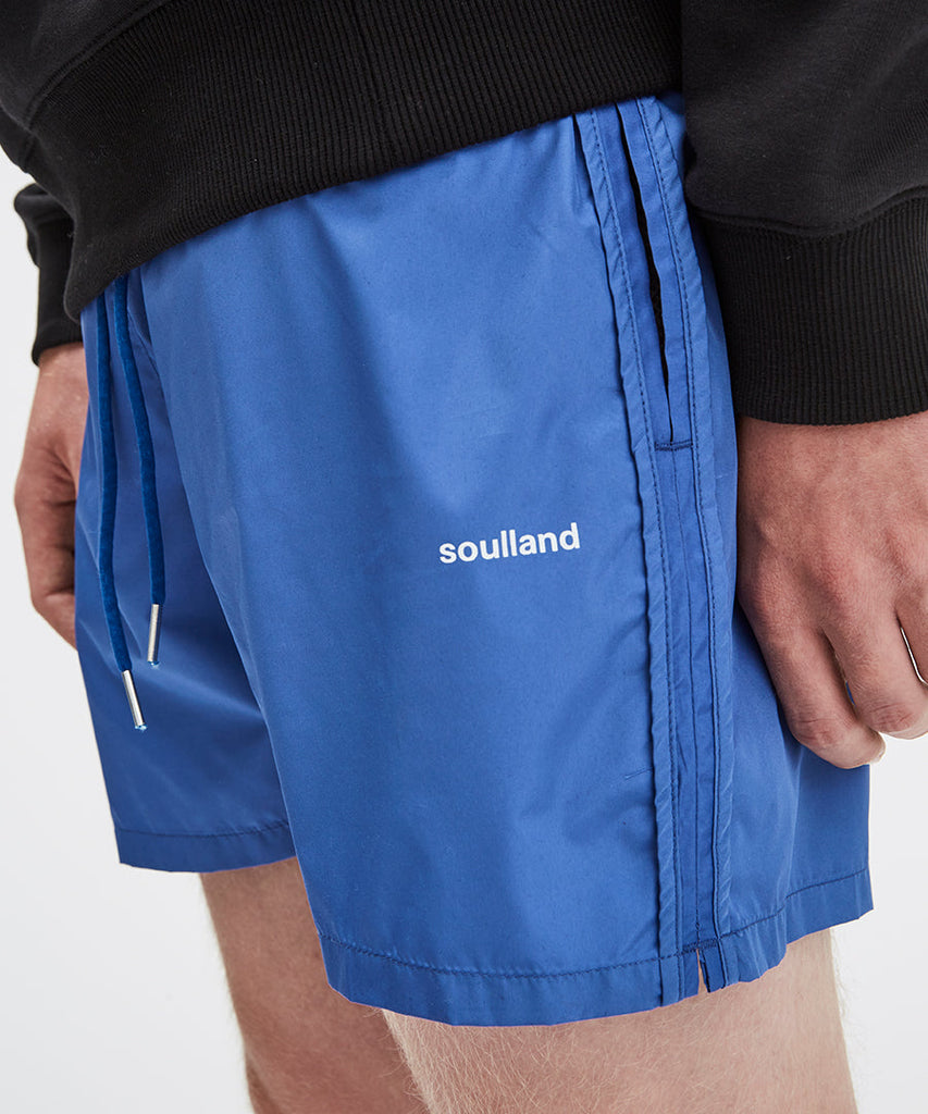Soulland William Swim Shorts Blue Shorts