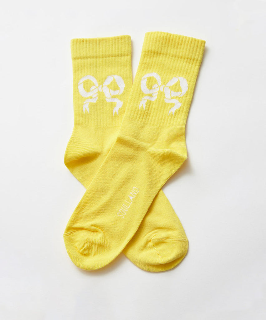Soulland Ribbon Socks Yellow socks