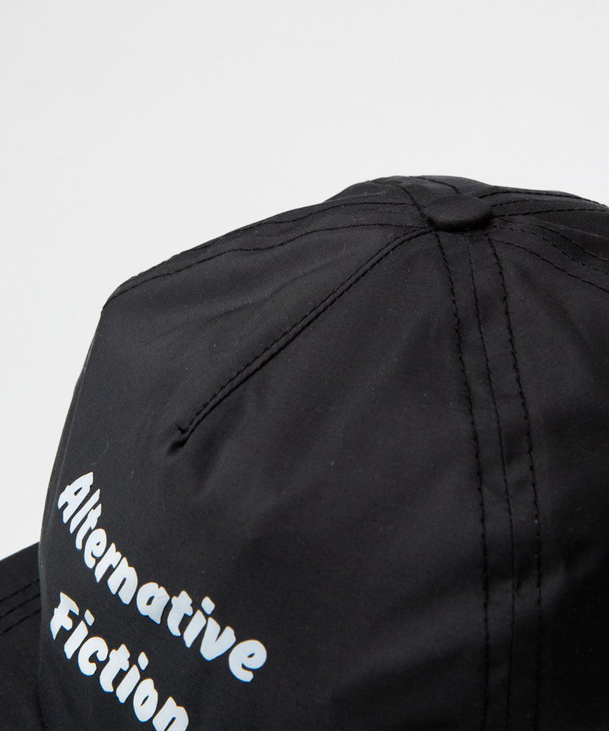 Soulland Teeny 5-Panel Trucker Cap W. Print Blk Caps & Bucket hats