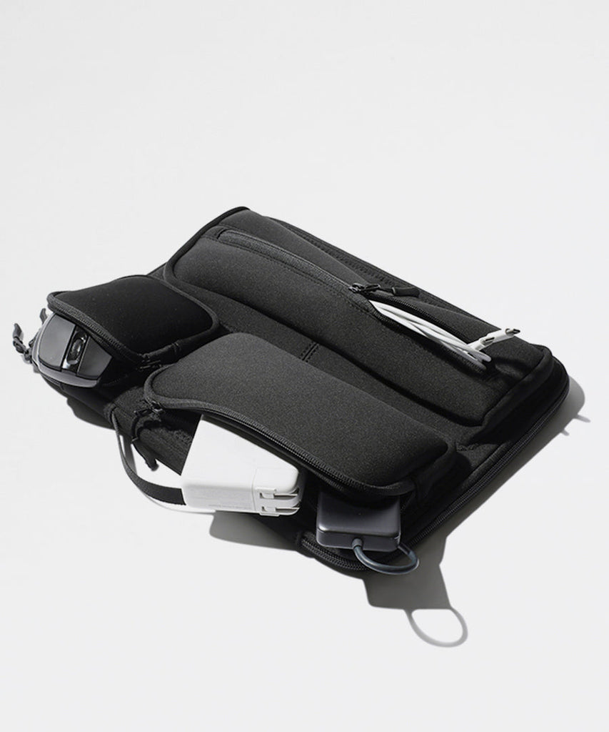 Multi Storage Laptop Case One Black-Snow Peak-bags computer