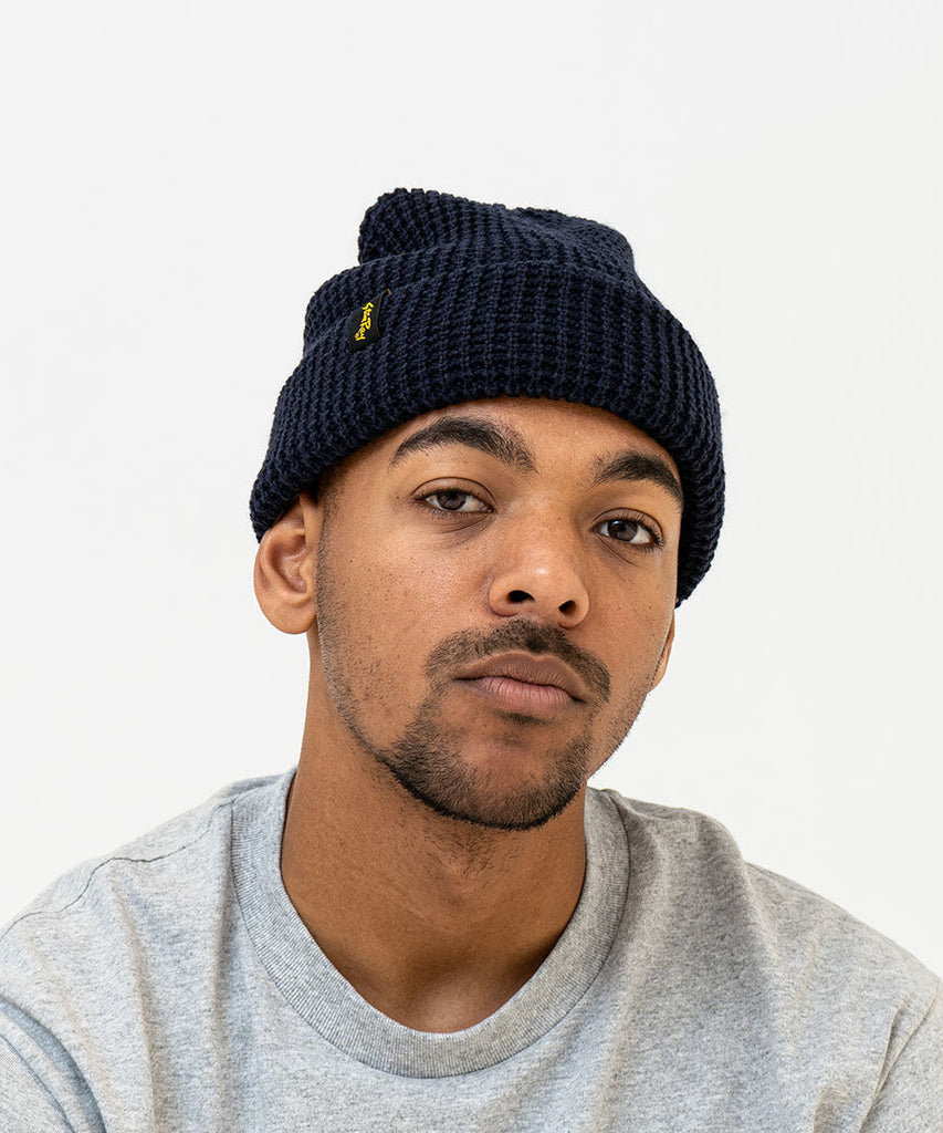 WAFFLE SKULL Navy-hats & scarves-Stan Ray